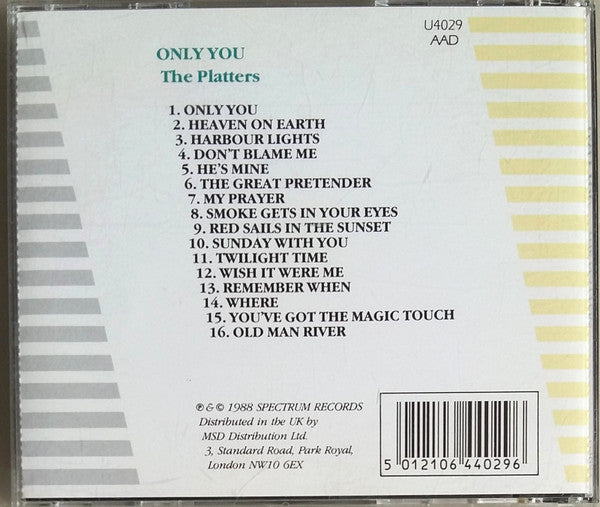 The Platters : Only You (CD, Comp)