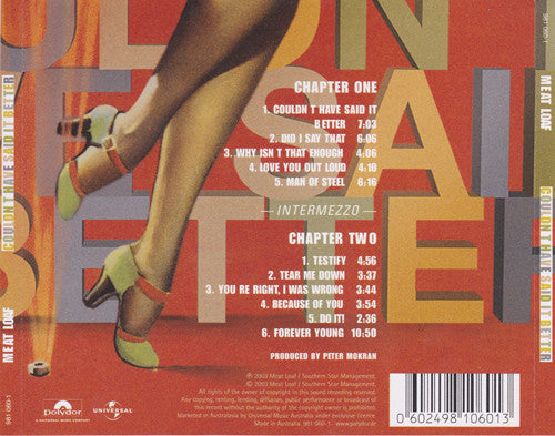 Meat Loaf : Couldn't Have Said It Better (2xCD, Album)