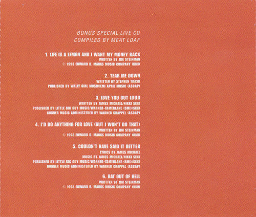 Meat Loaf : Couldn't Have Said It Better (2xCD, Album)