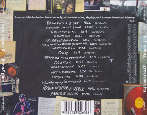 Neil Young : Greatest Hits (HDCD, Comp, M/Print, DAT)