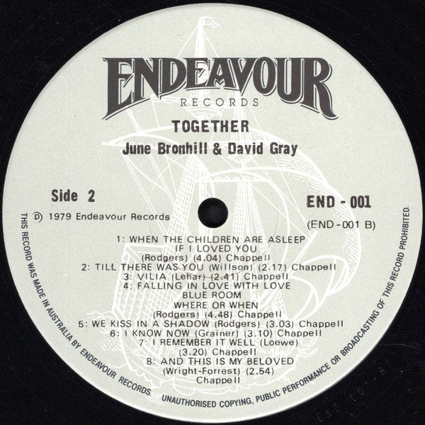 June Bronhill & David Gray (10) : Together (LP, Album)