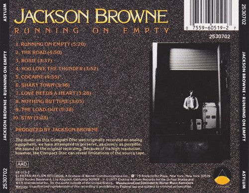 Jackson Browne : Running On Empty (CD, Album)