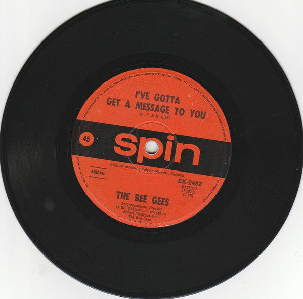 Bee Gees : I've Gotta Get A Message To You (7", Single, Mono)