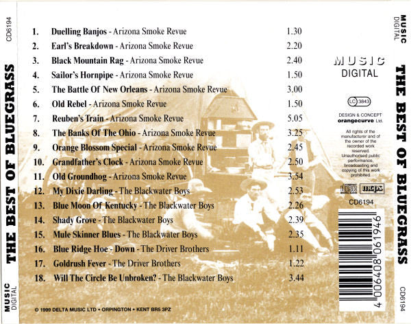 Various : The Best Of Bluegrass (CD, Album, Comp)