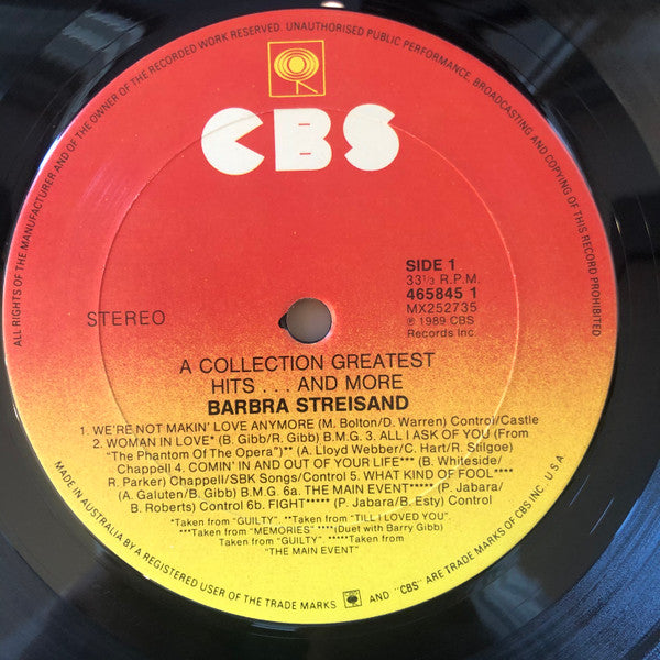 Barbra Streisand : A Collection Greatest Hits...And More (LP, Comp)