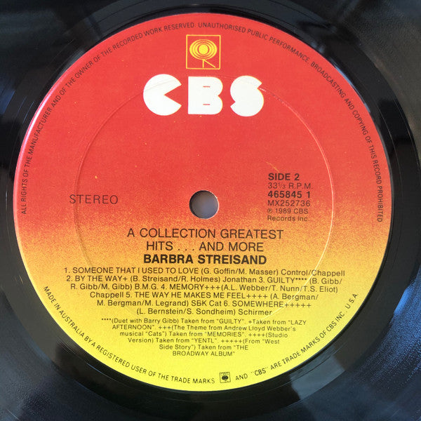 Barbra Streisand : A Collection Greatest Hits...And More (LP, Comp)