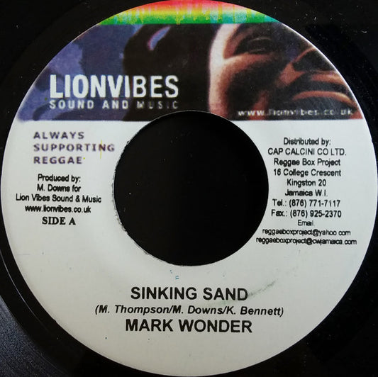 Mark Wonder : Sinking Sand (7", Single)