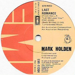 Mark Holden : Last Romance (7", Single)