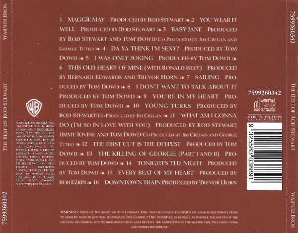 Rod Stewart : The Best Of Rod Stewart (CD, Comp)