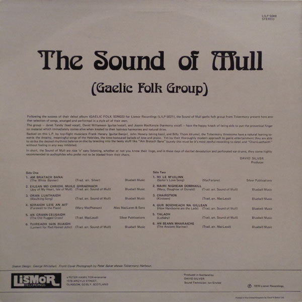 The Sound Of Mull : The Sound Of Mull (Gaelic Folk Group) (LP, Album)