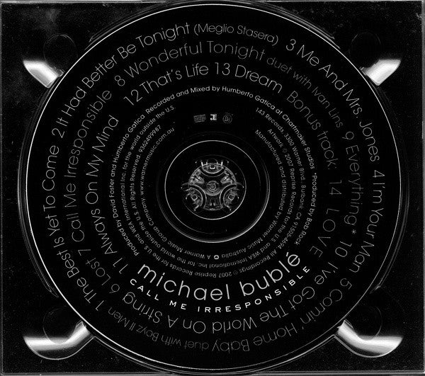 Michael Bublé : Call Me Irresponsible (CD, Album, S/Edition, Dig)