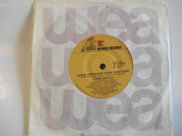 Frank Sinatra : Theme From New York, New York (7", Single)
