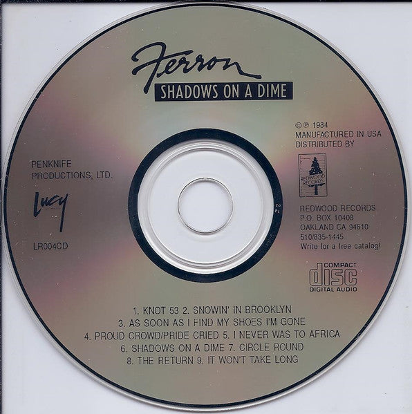 Ferron (2) : Shadows On A Dime (CD, Album)