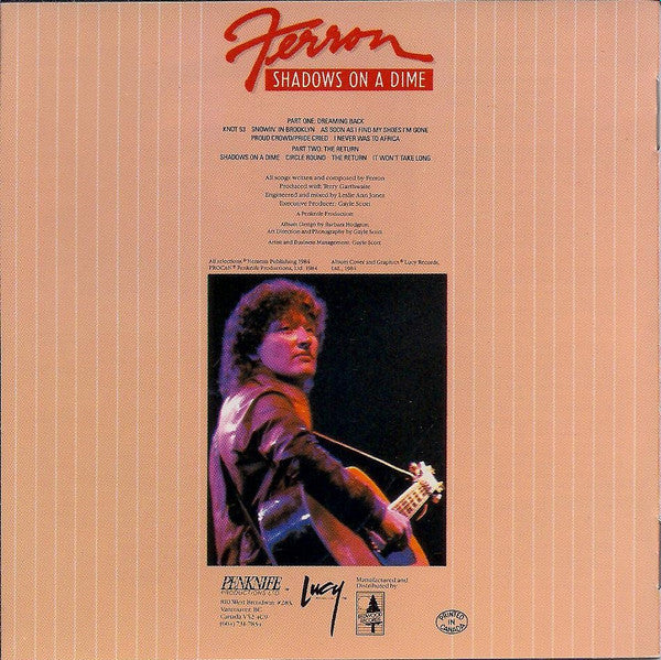 Ferron (2) : Shadows On A Dime (CD, Album)