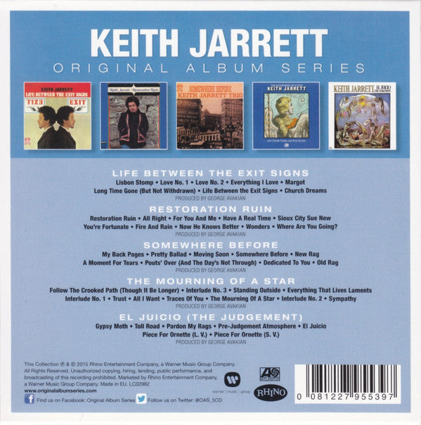 Keith Jarrett : Original Album Series (CD, Album, RE + CD, Album, RE + CD, Album, RE + CD)