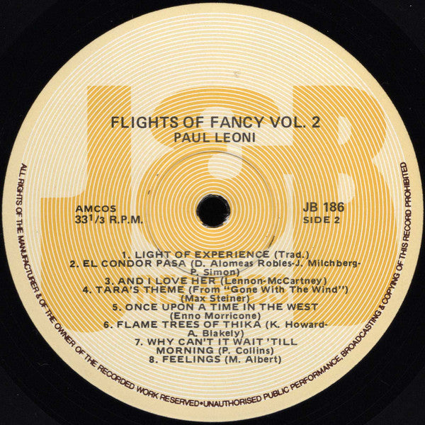 Paul Leoni : Flights Of Fancy Volume 2 (LP)