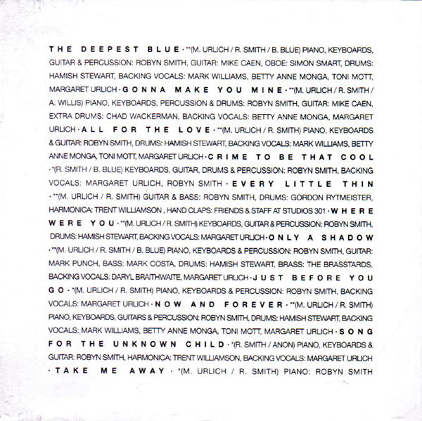 Margaret Urlich : The Deepest Blue (CD, Album)