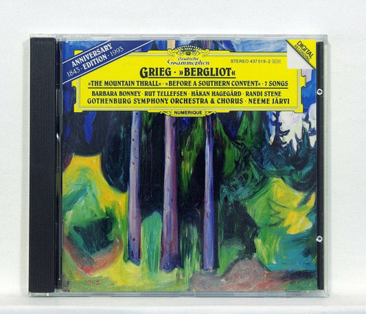 Grieg*, Barbara Bonney, Rut Tellefsen, Håkan Hagegård, Randi Stene, Gothenburg Symphony Orchestra* & Chorus*, Neeme Järvi : »Bergliot« • »The Mountain Thrall« • »Before A Southern Convent« • 7 Songs (CD, Album)