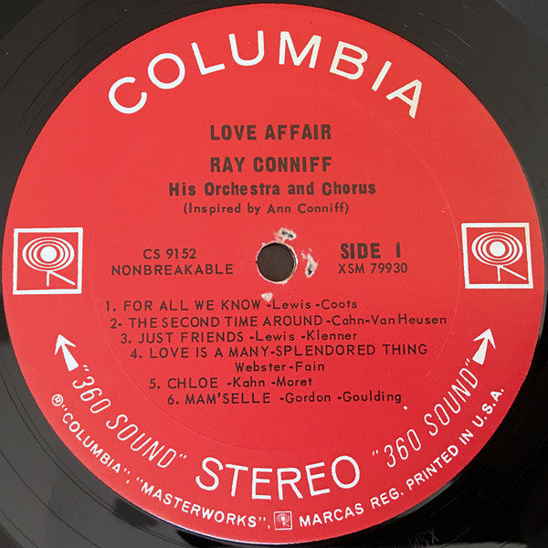 Ray Conniff And The Singers : Love Affair (LP, Album)
