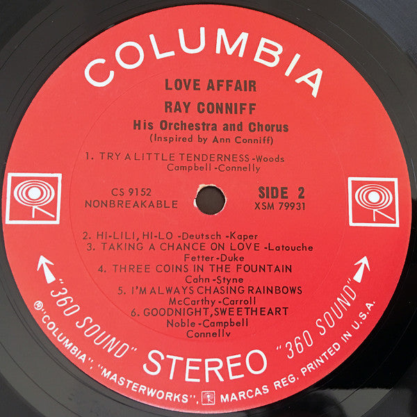 Ray Conniff And The Singers : Love Affair (LP, Album)