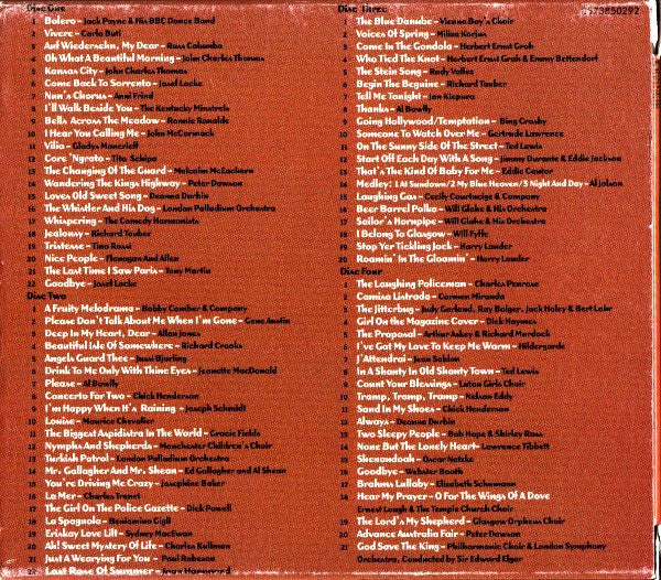 Various : Those Wonderful Thirties And Into The Forties Vol. Two (4xCD, Comp)