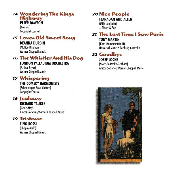 Various : Those Wonderful Thirties And Into The Forties Vol. Two (4xCD, Comp)