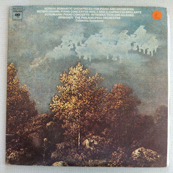 Rudolf Serkin, Felix Mendelssohn-Bartholdy, Robert Schumann, Eugene Ormandy, The Philadelphia Orchestra, Columbia Symphony Orchestra : Romantic Showpieces For Piano And Orchestra Mendelssohn: Piano Concertos Nos. 1 And 2; Capriccio Brillante Schumann: Piano Concerto; Introduction And Allegro (2xLP, Comp, Gat)
