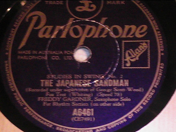 Freddy Gardner, Rhythm Section (14) : The Japanese Sandman (Shellac, 10")