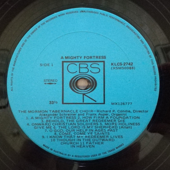 Mormon Tabernacle Choir : A Mighty Fortress (LP)