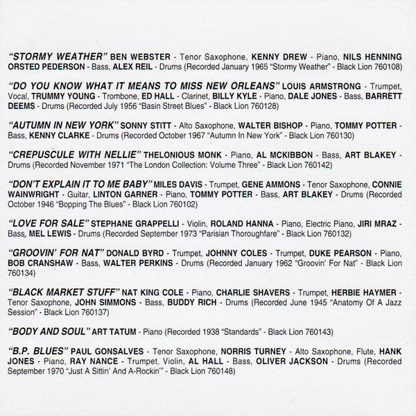 Various : The Original Jazz Masters Series Volume One (5xCD, Comp)