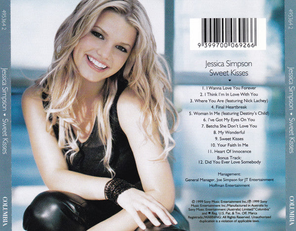 Jessica Simpson : Sweet Kisses (AVCD, Album)