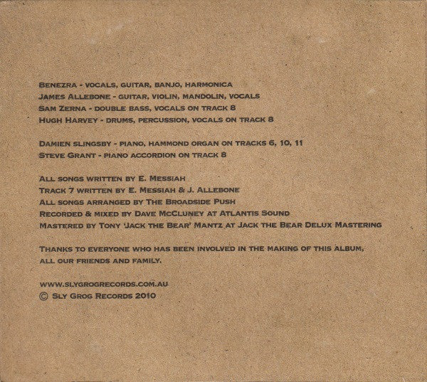 The Broadside Push : Grace On The Banks (CD, Album)