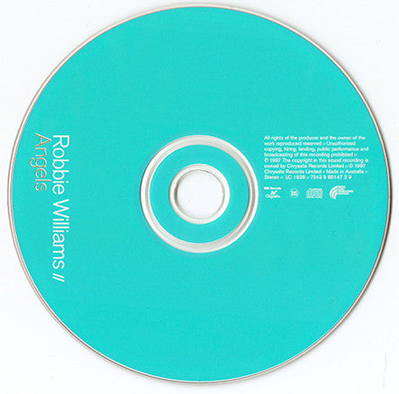 Robbie Williams : Angels (CD, Single)