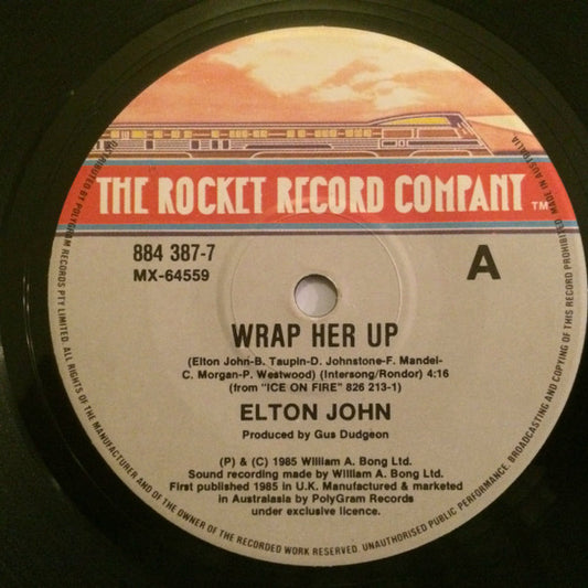 Elton John : Wrap Her Up (7", Single)