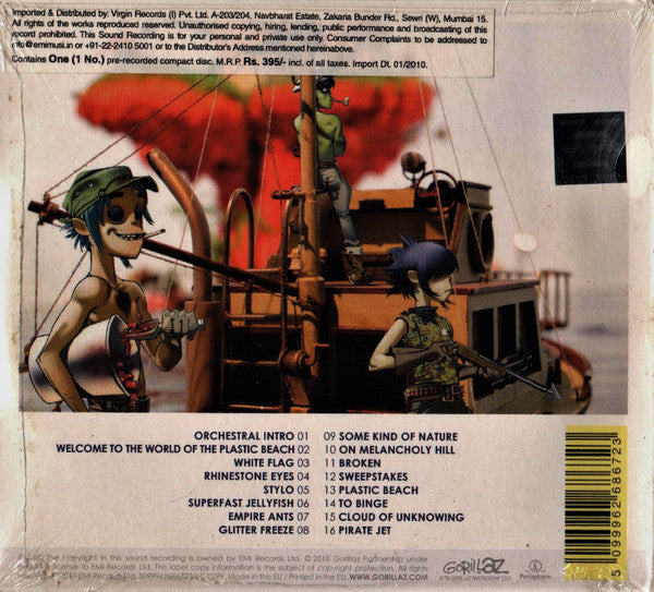 Gorillaz : Plastic Beach (CD, Album, Gat)
