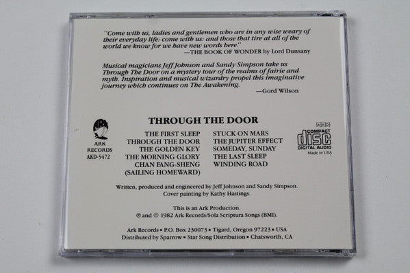 Jeff Johnson • Sandy Simpson : Through The Door (CD, Album)