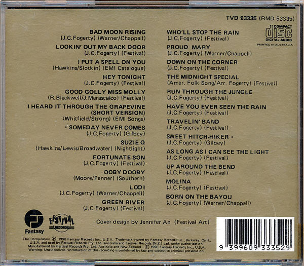 Creedence Clearwater Revival : 24 Classic Hits - Creedence Clearwater Revival 21st Anniversary - The Ultimate Collection  (CD, Comp)