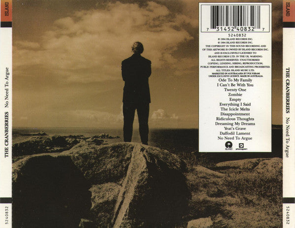 The Cranberries : No Need To Argue (CD, Album, Ltd + CD, EP)