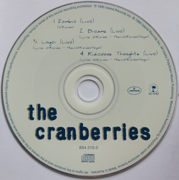 The Cranberries : No Need To Argue (CD, Album, Ltd + CD, EP)