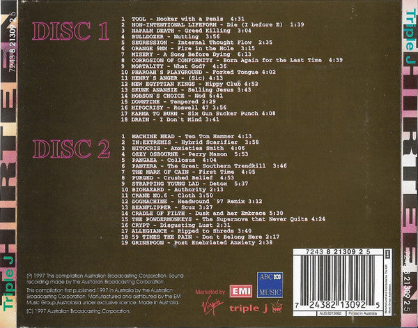 Various : Thirteen (Triple J The Three Hours Of Power Mind Over Metal) (2xCD, Comp)