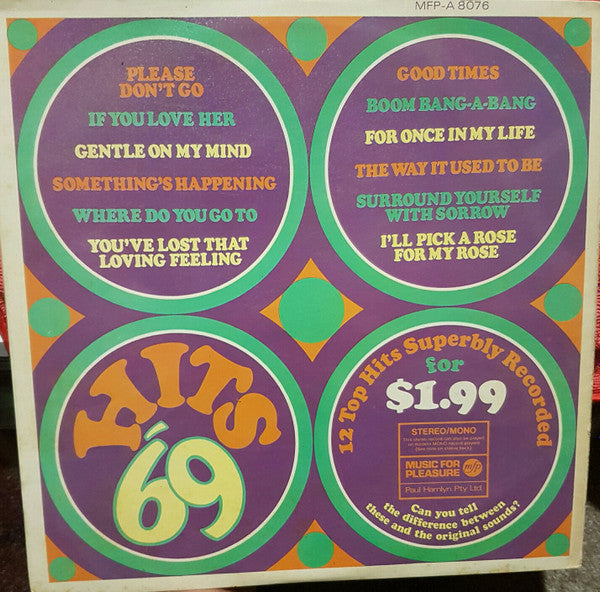 Unknown Artist : Hits '69 (LP)