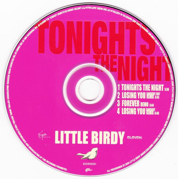Little Birdy : Tonight's The Night (CD, Single)