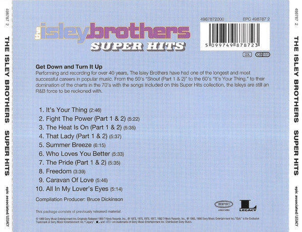 The Isley Brothers : Super Hits (CD, Comp)