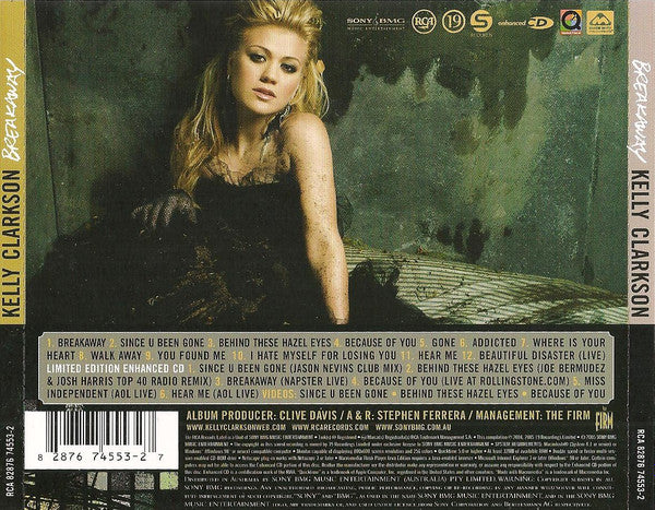 Kelly Clarkson : Breakaway (CD, Album + CD, Enh + Ltd, Aus)