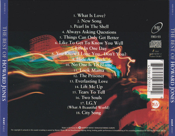 Howard Jones : The Best Of Howard Jones (CD, Comp, RE, RP)