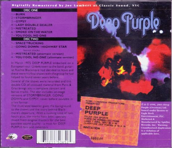 Deep Purple : Mk III • The Final Concerts (2xCD, Album, RE)