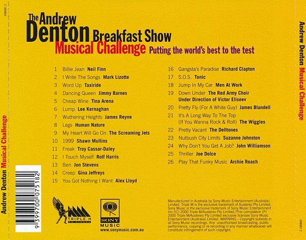 Various : The Andrew Denton Breakfast Show Musical Challenge (CD, Comp)