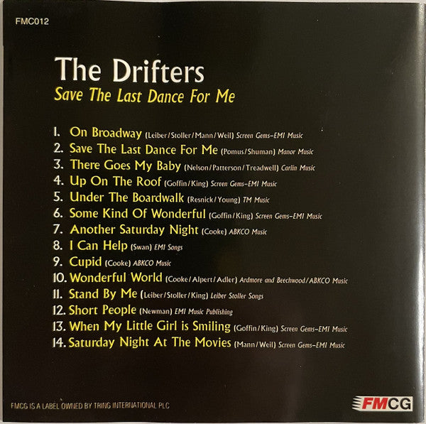 The Drifters : Save The Last Dance For Me (CD, Comp)