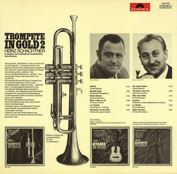 Heinz Schachtner : Trompete In Gold 2 (LP, Album)