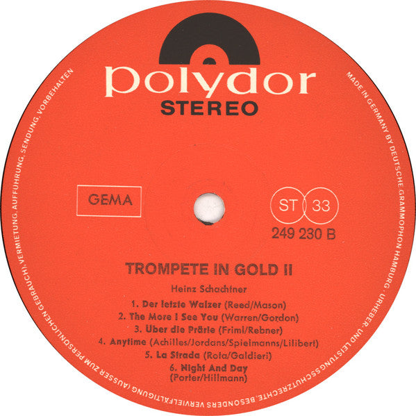 Heinz Schachtner : Trompete In Gold 2 (LP, Album)